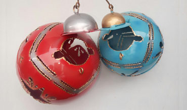 Wholesale Bali Metal Crafts Christmas decorative items bulb hanging
